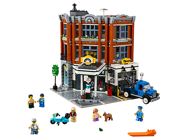 fusie garage logica LEGO Garage op de hoek 10264. Nu € 259,99
