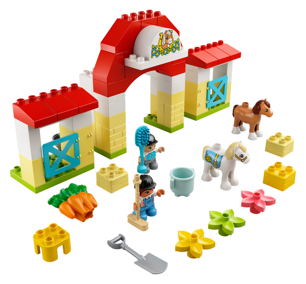 grijnzend Italiaans spontaan LEGO Paardenstal en pony's verzorgen 10951. Nu € 44,76