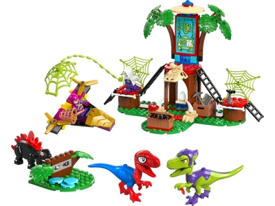 LEGO Spidey and Gobby's Raptor Battle at Tree House HQ (11200)