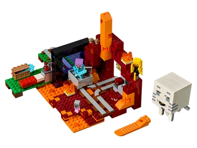 Magma Cube Lego Minecraft Minecart Set The Nether Railway 21130