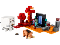 LEGO 21172 Minecraft Le Portail en Ruine, Jouet avec Figurines de Steve et  Wither Squelette, dans Le Nether, pour Filles et Garçons de 8 Ans :  : Jeux et Jouets