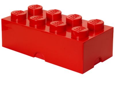LEGO Brique de rangement LEGO® rouge 8 tenons (5000463)