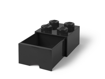 LEGO® 4-Stud Black Storage Brick Drawer (5005711)