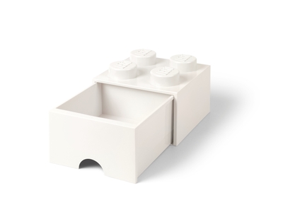 LEGO® 4-Stud White Storage Brick Drawer (5006208)