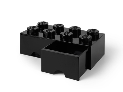 LEGO® 8-Stud Black Storage Brick Drawer (5006248)