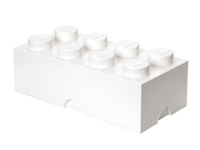LEGO Aufbewahrungsstein mit 8 Noppen in Weiß (5006913)