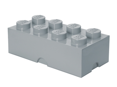 LEGO Aufbewahrungsstein mit 8 Noppen in Grau (5006915)