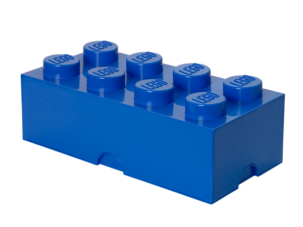 LEGO Brick 8 Knobs Stackable Storage Box Blue Brand New Ideal for any lego Fan 