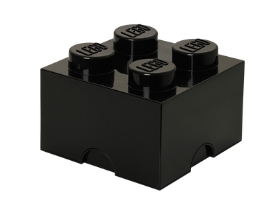 LEGO 4-Stud Storage Brick – Black (5006930)