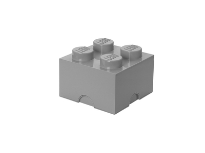 LEGO Opbergsteen met 4 noppen en 1 lade – grijs (5007073)