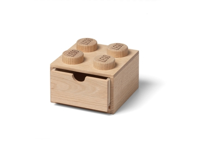 LEGO Brique de rangement en bois 4 tenons – chêne clair (5007113)