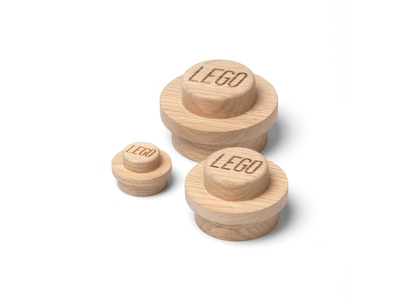 LEGO Wooden Wall Hanger Set – Light Oak (5007114)