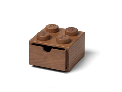 LEGO Wooden Desk Drawer 4 – Dark Oak (5007115)