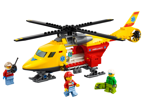 lego hospital helicopter