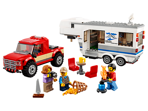 lego truck and caravan