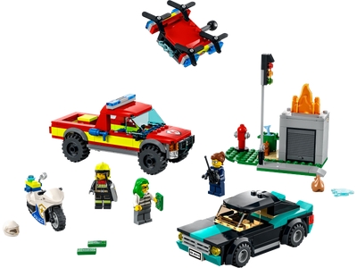 LEGO Le sauvetage des pompiers et la course-poursuite de la police (60319)
