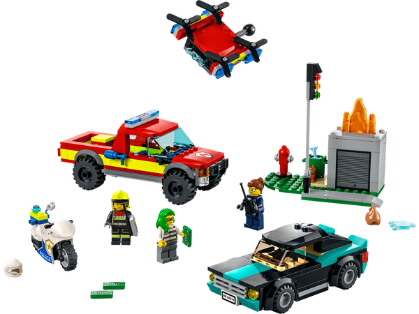 kust hardop String string LEGO Brandweer & Politie achtervolging 60319. Nu € 20,06, 33% korting