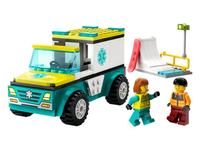 LEGO Ambulance en snowboarder (60403)