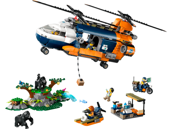 LEGO Jungle Explorer Helicopter at Base Camp 60437. Now