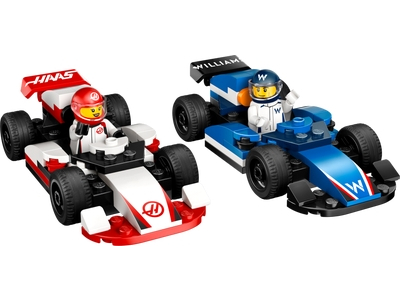 LEGO F1® Williams Racing en Haas F1® racewagens (60464)