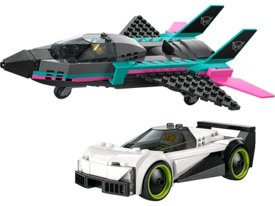 8個セット レゴジャパン レゴ(LEGO) シティ ジェット機とスポーツカーのスピード