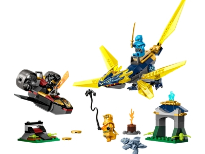 LEGO Le combat du bébé dragon de Nya et Arin (71798)