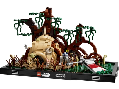 LEGO Jedi™ training op Dagobah™ diorama (75330)