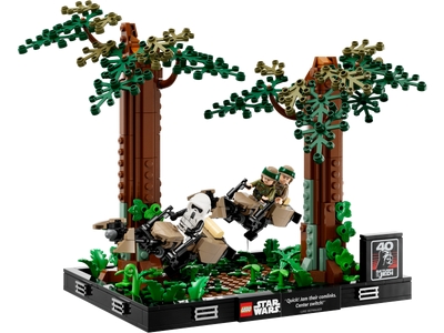 LEGO Endor™ speederachtervolging diorama (75353)