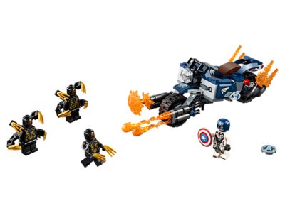 captain america outriders attack lego