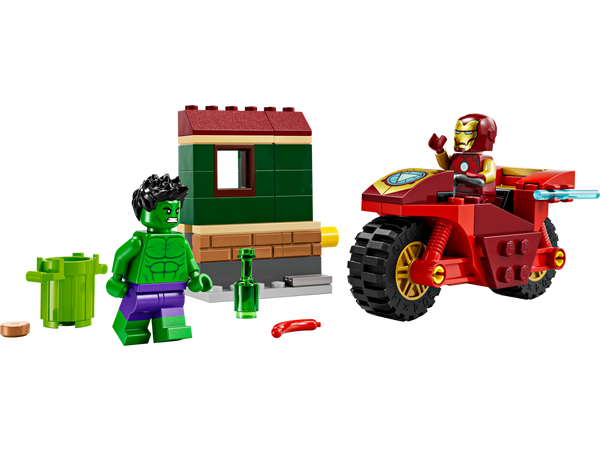 Hulk Super Eroi Lego LEGO Iron Man With Bike And The Hulk Now € 33