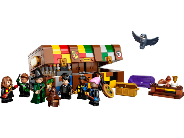 LEGO Harry Potter Hogwarts Magical Trunk, Luggage Set, Building Toy Idea  for Kids, Customizable Toy, Girls & Boys with Movie Minifigures and House