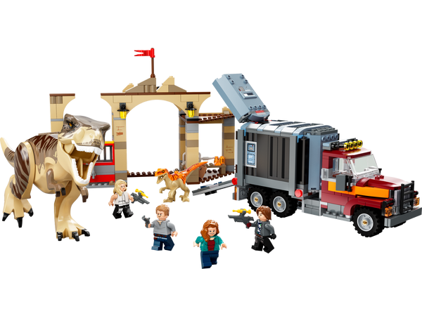 Begunstigde Kindercentrum ramp LEGO T. rex & Atrociraptor dinosaurus ontsnapping 76948. Nu € 70,04, 30%  korting