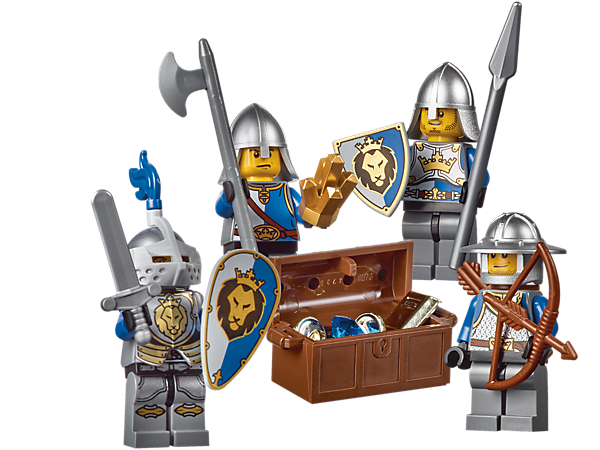 Lot de 2 chevaliers type lego - Chevaliers
