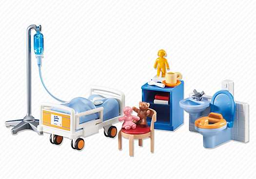 playmobil hospital room