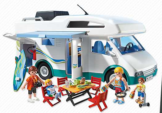 Playmobil Summer Fun 6671 Familien-Wohnmobil Mit Urlaubs-Ausstattung Spielset 