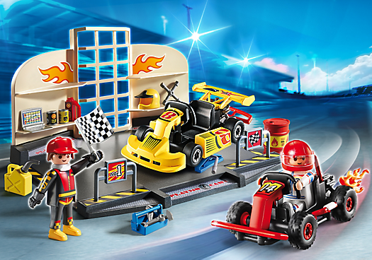 PLAYMOBIL StarterSet Karting garage 6869