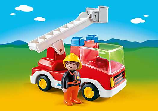 PLAYMOBIL Brandweerwagen met ladder (6967)