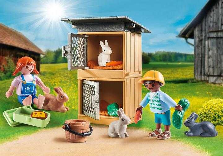 PLAYMOBIL Set cadeau Enfants et lapins (70675)