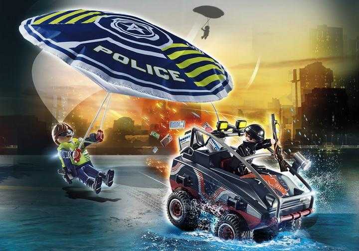 PLAYMOBIL Police Parachute with Amphibious Vehicle (70781)