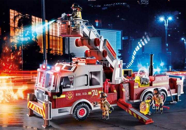 PLAYMOBIL Rescue Vehicles: Fire Engine with Tower Ladder (70935)