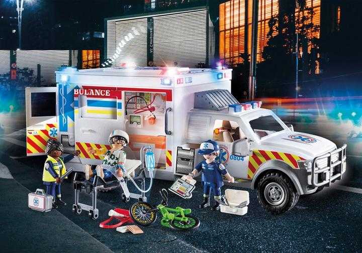PLAYMOBIL Reddingsvoertuig: US Ambulance (70936)