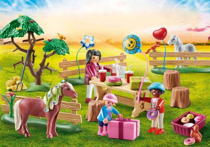 PLAYMOBIL Kinderverjaardagsfeestje op de ponyboerderij (70997)