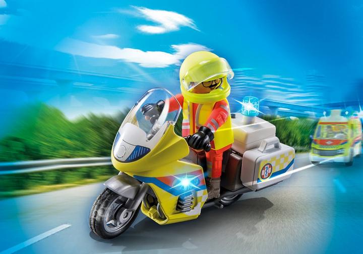PLAYMOBIL Rescue Motorcycle with Flashing Light (71205)