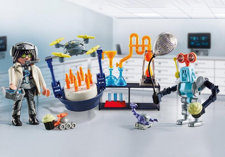 PLAYMOBIL Chercheur avec robots (71450)