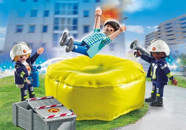 PLAYMOBIL Brandweerlieden met luchtkussens (71465)