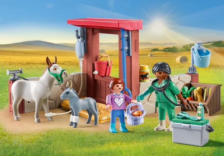 PLAYMOBIL Tierarzteinsatz bei den Eseln (71471)