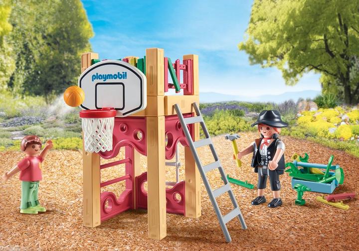 PLAYMOBIL Charpentier avec tourelle de jeu (71475)