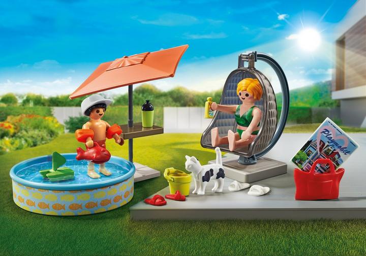 PLAYMOBIL Maman et enfant avec fauteuil suspendu (71476)