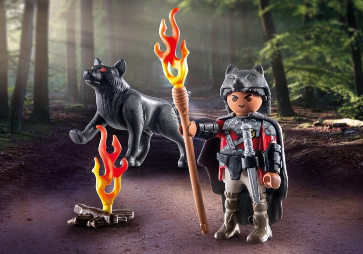 PLAYMOBIL Krijger met wolf (71482)
