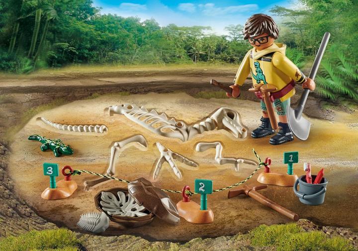 PLAYMOBIL Ausgrabungsstätte mit Dino-Skelett (71527)